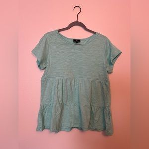 Nursing Queen babydoll tee with discreet zipper, size small